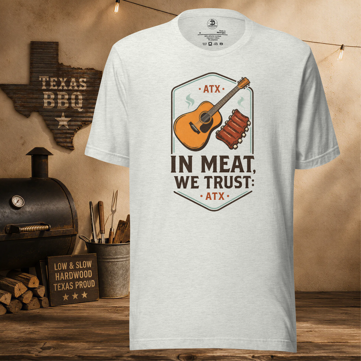 Texas Heritage Collection | In The Meat We Trust BBQ - T-Shirt
